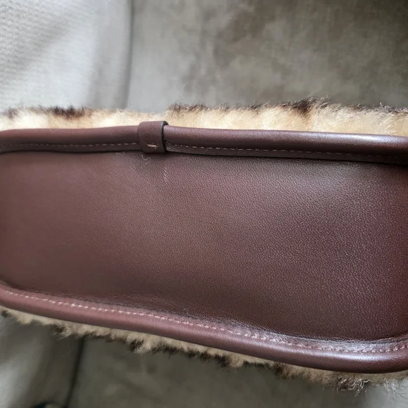 NWT Coach Shearling Swinger Chain Bag - Picture 5 of 7